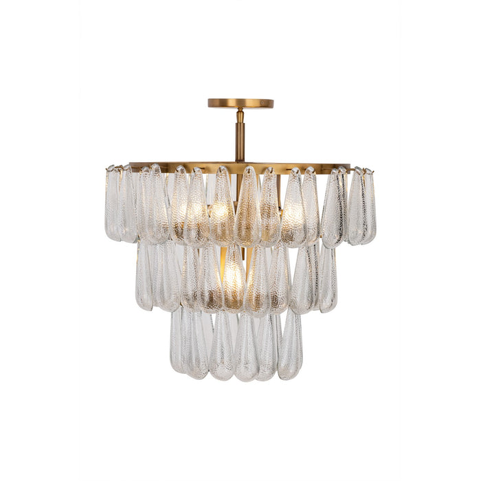 Minka-Lavery - 12654-732 - Five Light Semi-Flush Mount - Vionne - Legacy Brass