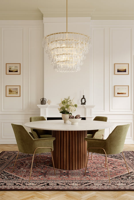 Minka-Lavery - 12656-732 - Eight Light Pendant - Vionne - Legacy Brass