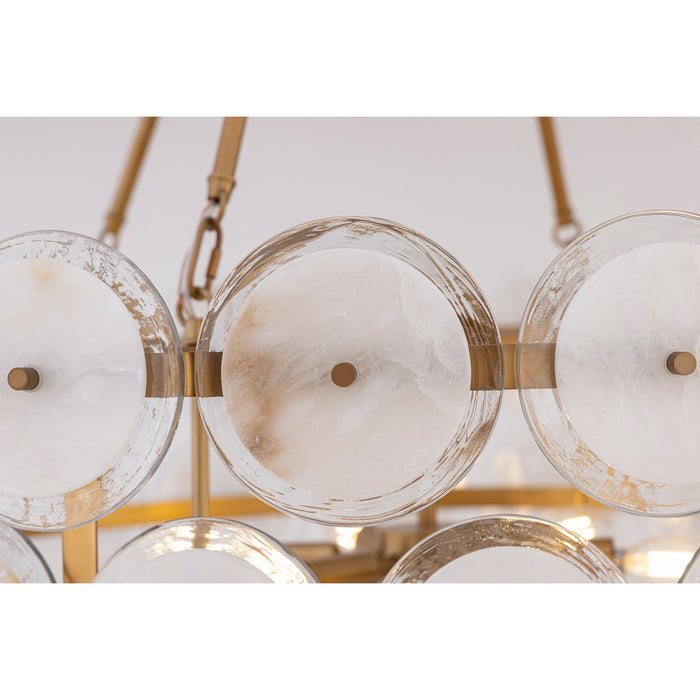 Minka-Lavery - 12856-732 - Six Light Pendant - Kintrel - Legacy Brass