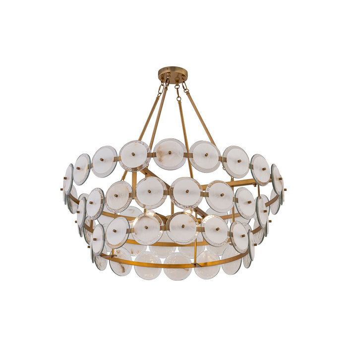 Minka-Lavery - 12856-732 - Six Light Pendant - Kintrel - Legacy Brass