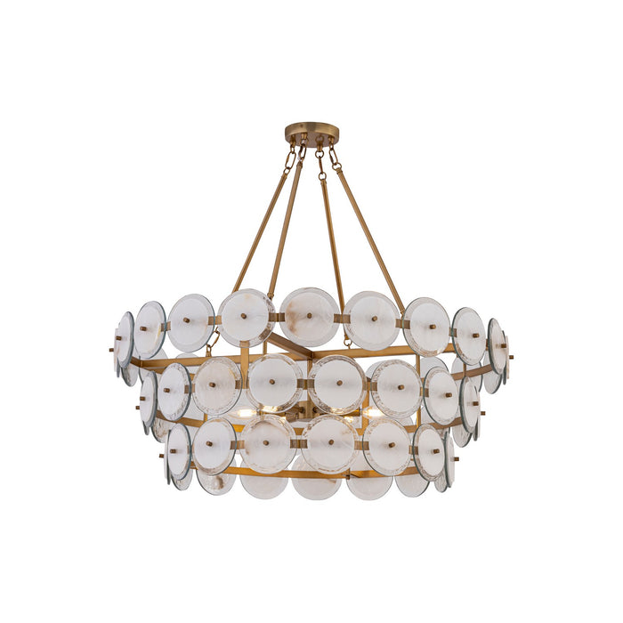 Minka-Lavery - 12856-732 - Six Light Pendant - Kintrel - Legacy Brass