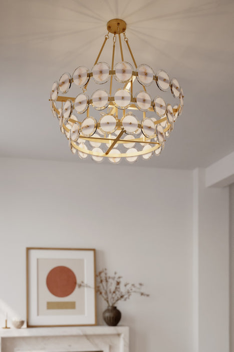 Minka-Lavery - 12856-732 - Six Light Pendant - Kintrel - Legacy Brass