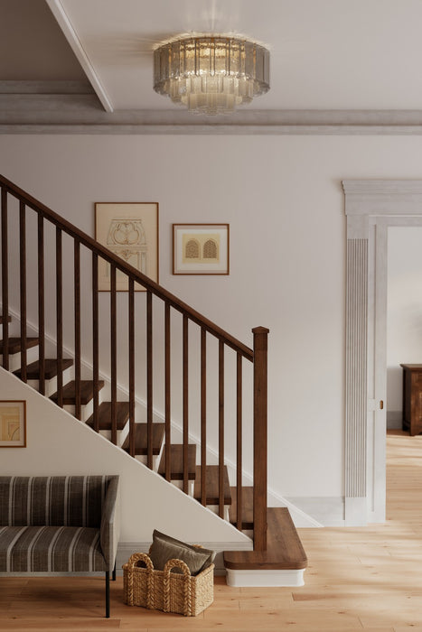 Metropolitan - N3145-GS-732 - Seven Light Flush Mount - Torvento - Legacy Brass