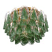 Metropolitan - N3476-G-732 - Six Light Flush Mount - Verla Crest - Legacy Brass