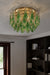 Metropolitan - N3476-G-732 - Six Light Flush Mount - Verla Crest - Legacy Brass
