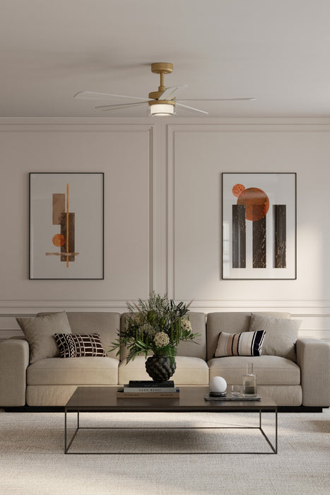 Minka Aire - F772L-LBR/ALW - 52" Ceiling Fan - Nellora - Legacy Brass