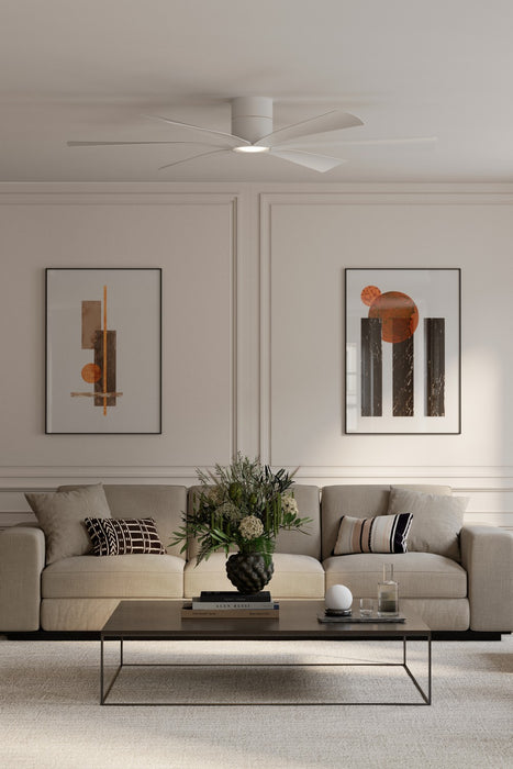 Minka Aire - F785L-ALW - 65" Ceiling Fan - Brisano - Alabaster White