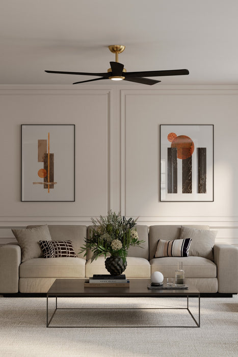 Minka Aire - F793L-HBR/CL - 56" Ceiling Fan - Seressa - Heritage Brass