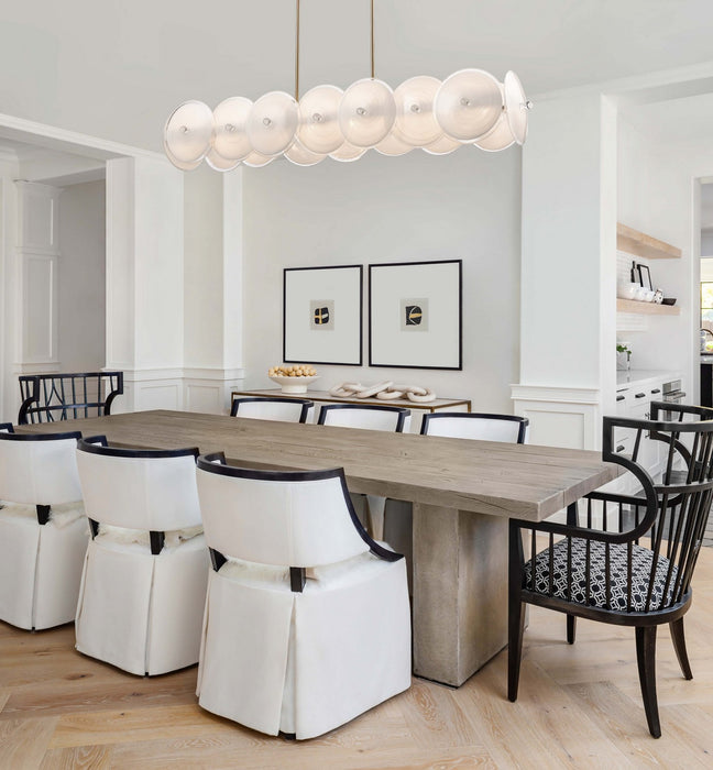 Arabela Lighting - 85124-8 - Eight Light Linear Chandelier - Tallulah - Lacquered Gold