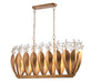 Arabela Lighting - 85130-7 - Seven Light Linear Chandelier - Callista - Antique Gold Leaf
