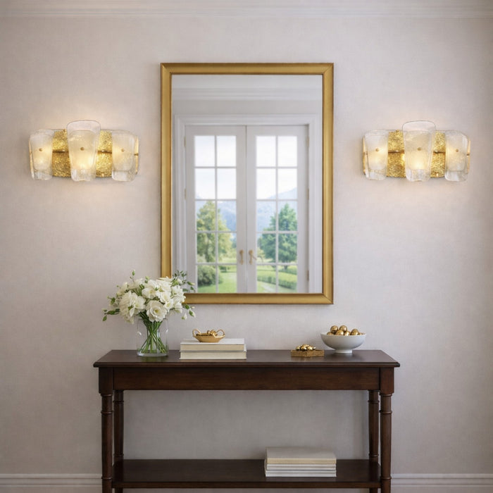 Arabela Lighting - 85205-2 - Two Light Vanity - Strata - Lacquered Gold