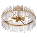 Arabela Lighting - 85109-4 - Four Light Semi Flush Mount - Icicles - Satin Brass