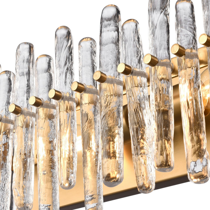 Arabela Lighting - 85107-3 - Three Light Vanity - Icicles - Satin Brass