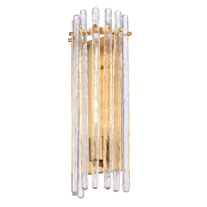 Arabela Lighting - 85106-1 - One Light Vanity - Icicles - Satin Brass