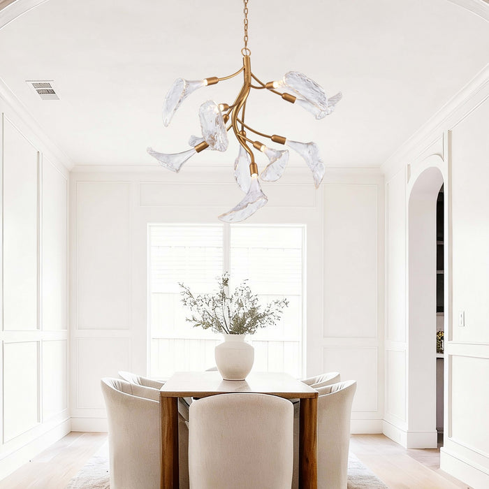 Arabela Lighting - 85190-10 - LED Chandelier - Calla - Satin Brass