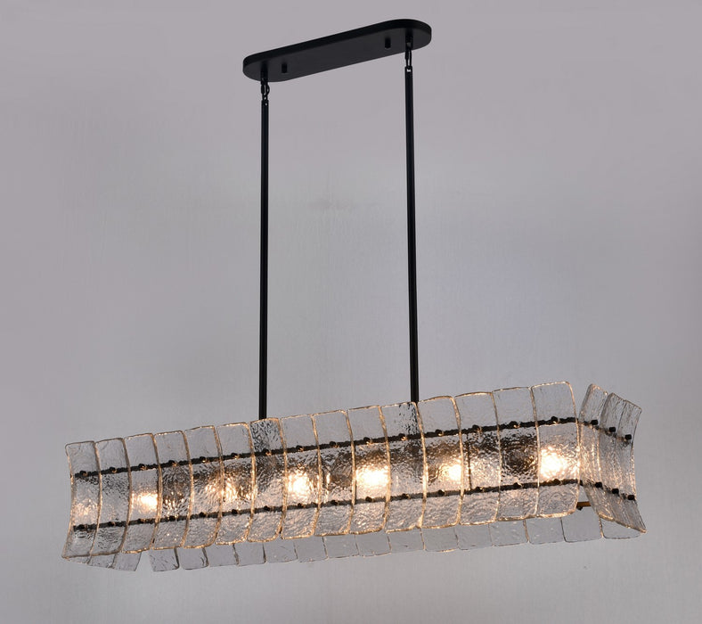 Arabela Lighting - 85254-6 - Six Light Linear Chandelier - Sophie - Matte Black