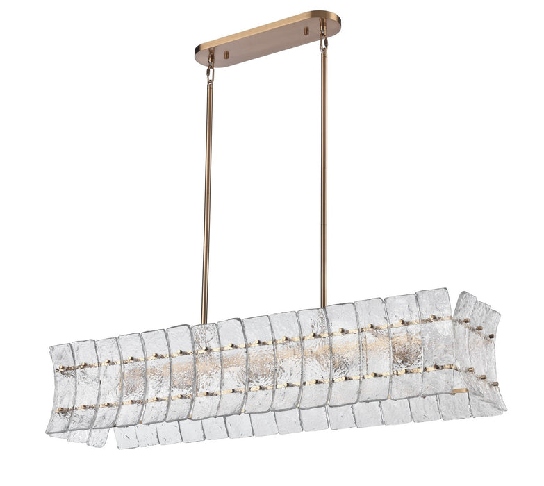 Arabela Lighting - 85354-6 - Six Light Linear Chandelier - Sophie - Lacquered Gold