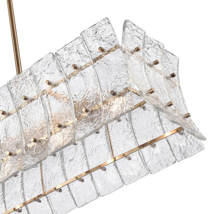 Arabela Lighting - 85354-6 - Six Light Linear Chandelier - Sophie - Lacquered Gold