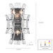 Arabela Lighting - 85256-4 - Four Light Wall Sconce - Sophie - Matte Black