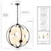 Arabela Lighting - 85270-12 - 12 Light Pendant - Concentro - Dark Bronze
