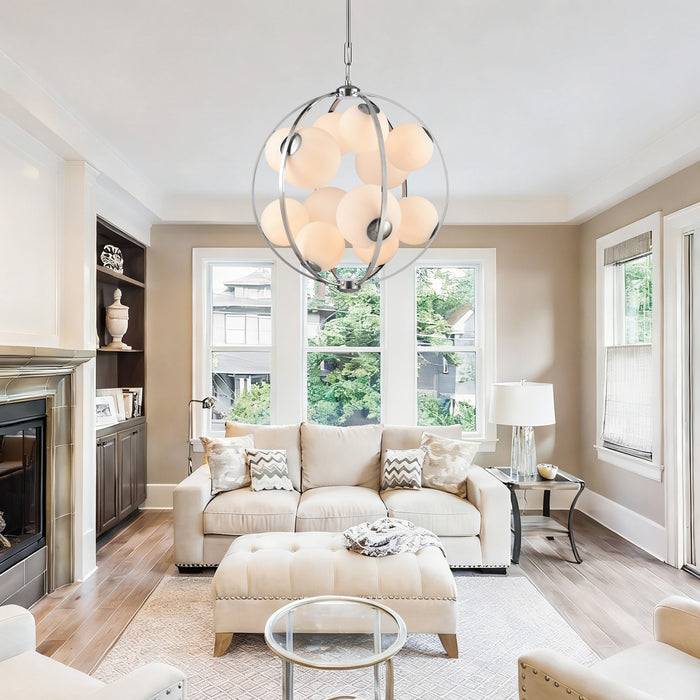 Arabela Lighting - 85370-12 - 12 Light Pendant - Concentro - Polished Chrome