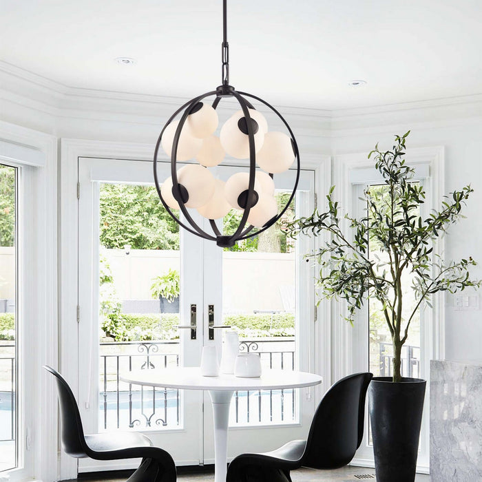 Arabela Lighting - 85271-12 - 12 Light Pendant - Concentro - Dark Bronze