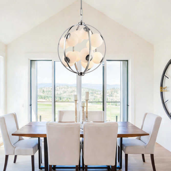 Arabela Lighting - 85371-12 - 12 Light Pendant - Concentro - Polished Chrome