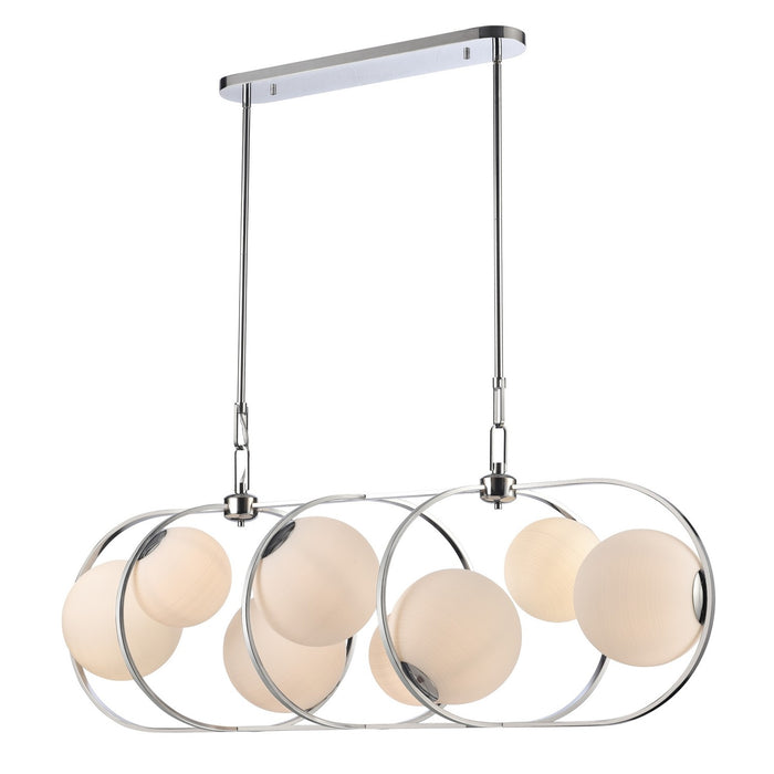Arabela Lighting - 85373-8 - Eight Light Linear Chandelier - Concentro - Polished Chrome
