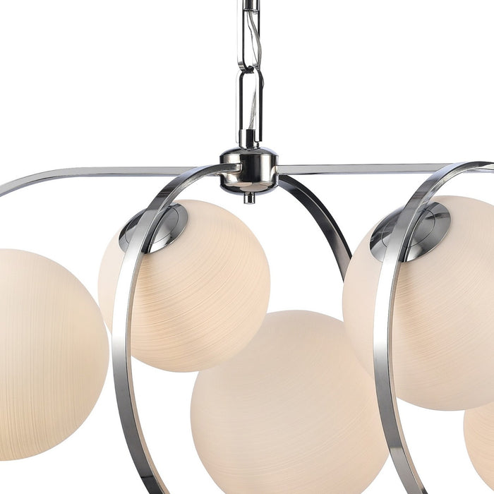 Arabela Lighting - 85373-8 - Eight Light Linear Chandelier - Concentro - Polished Chrome