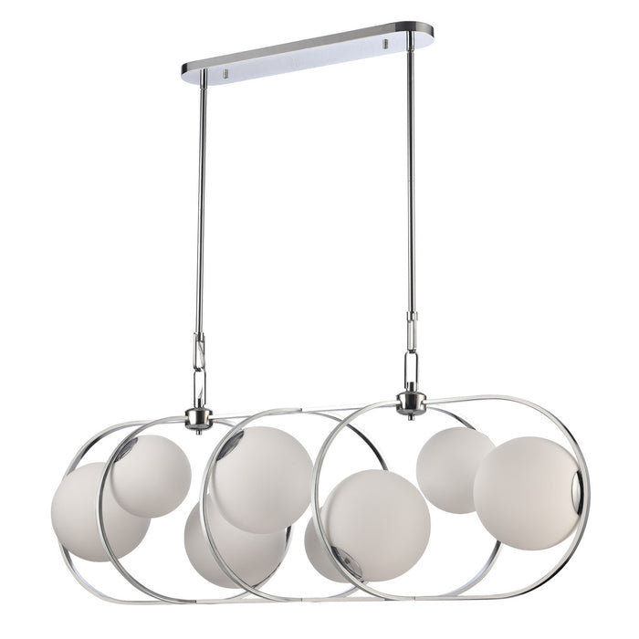 Arabela Lighting - 85373-8 - Eight Light Linear Chandelier - Concentro - Polished Chrome