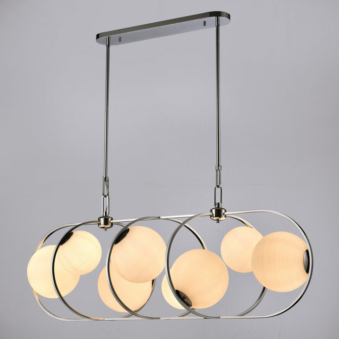 Arabela Lighting - 85373-8 - Eight Light Linear Chandelier - Concentro - Polished Chrome