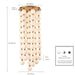 Arabela Lighting - 85286-68 - LED Chandelier - Mod - Satin Brass