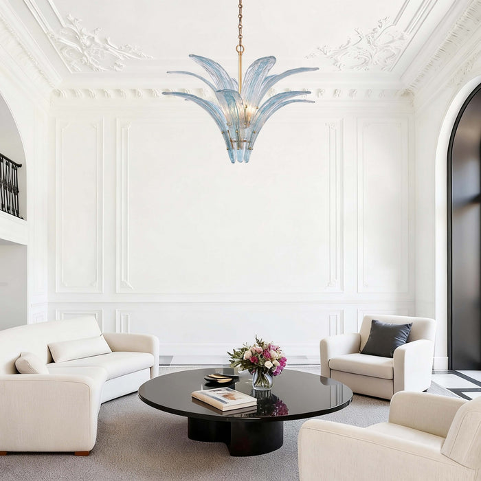 Arabela Lighting - 85391-6 - Six Light Pendant - Fiore - Antique Gold Leaf