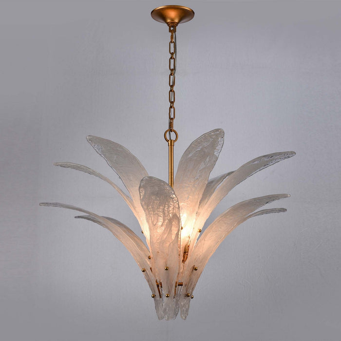 Arabela Lighting - 85491-6 - Six Light Pendant - Fiore - Antique Gold Leaf
