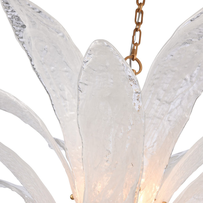 Arabela Lighting - 85491-6 - Six Light Pendant - Fiore - Antique Gold Leaf