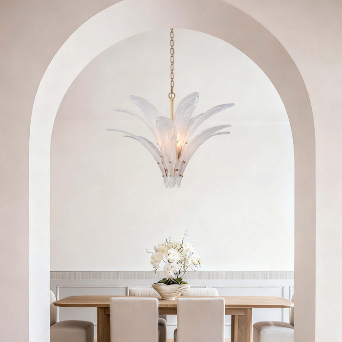 Arabela Lighting - 85491-6 - Six Light Pendant - Fiore - Antique Gold Leaf