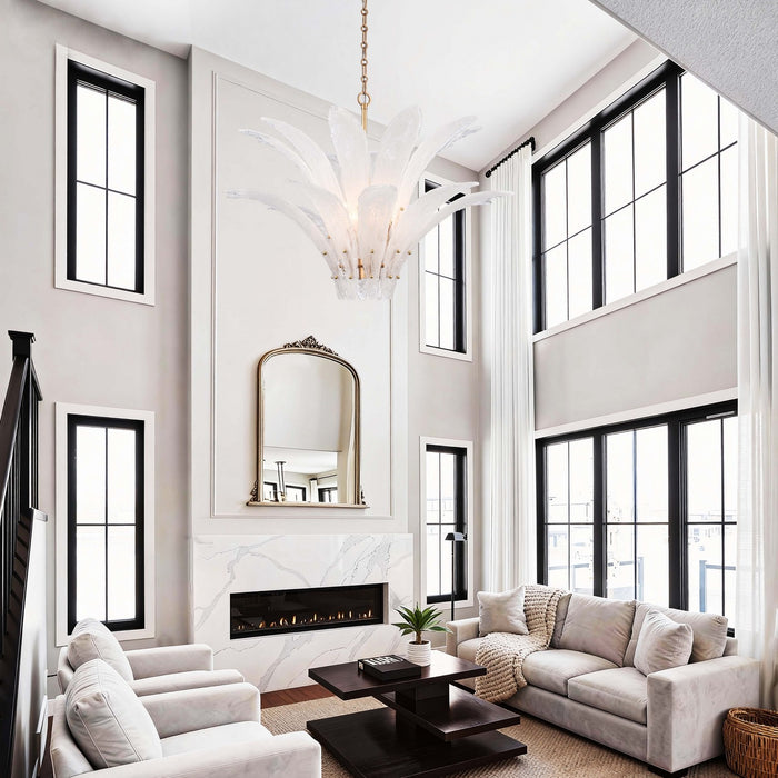 Arabela Lighting - 85490-10 - Ten Light Pendant - Fiore - Antique Gold Leaf