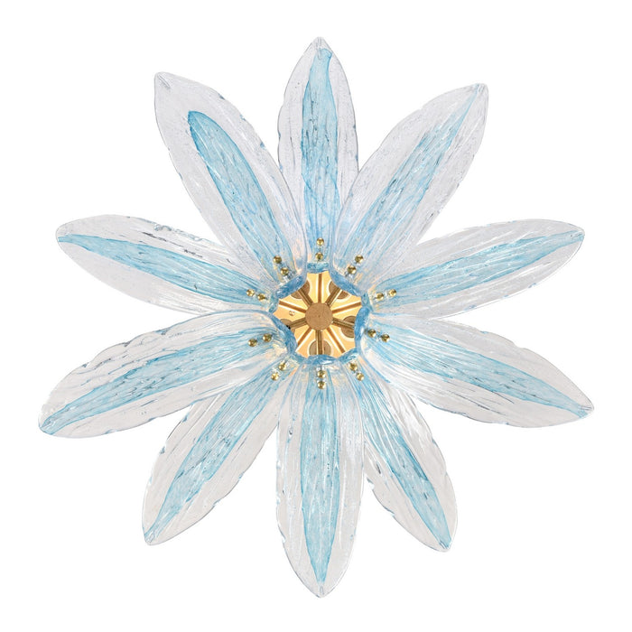 Arabela Lighting - 85394-5 - Five Light Semi Flush Mount - Fiore - Antique Gold Leaf