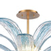 Arabela Lighting - 85394-5 - Five Light Semi Flush Mount - Fiore - Antique Gold Leaf