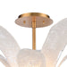 Arabela Lighting - 85494-5 - Five Light Semi Flush Mount - Fiore - Antique Gold Leaf