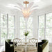 Arabela Lighting - 85494-5 - Five Light Semi Flush Mount - Fiore - Antique Gold Leaf