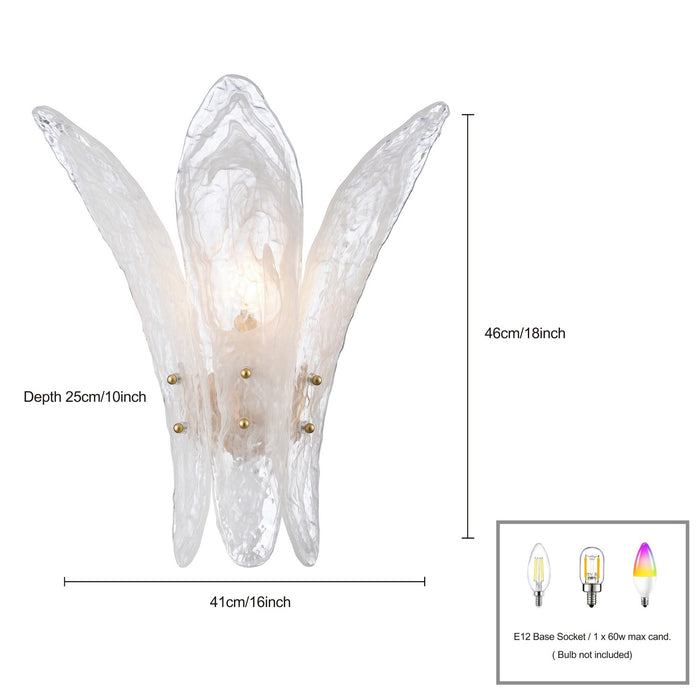 Arabela Lighting - 85495-1 - One Light Wall Sconce - Fiore - Antique Gold Leaf