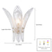Arabela Lighting - 85495-1 - One Light Wall Sconce - Fiore - Antique Gold Leaf