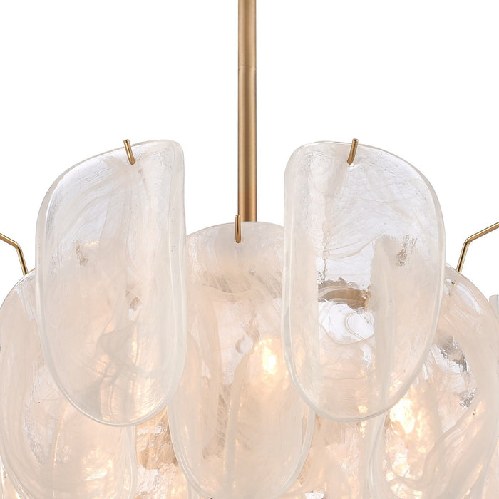 Arabela Lighting - 85410-7 - Seven Light Pendant - Chateau - Satin Brass