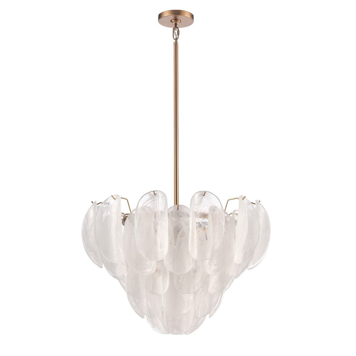 Arabela Lighting - 85410-7 - Seven Light Pendant - Chateau - Satin Brass