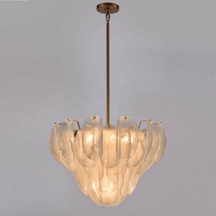 Arabela Lighting - 85410-7 - Seven Light Pendant - Chateau - Satin Brass