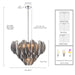 Arabela Lighting - 85510-7 - Seven Light Pendant - Chateau - Polished Chrome
