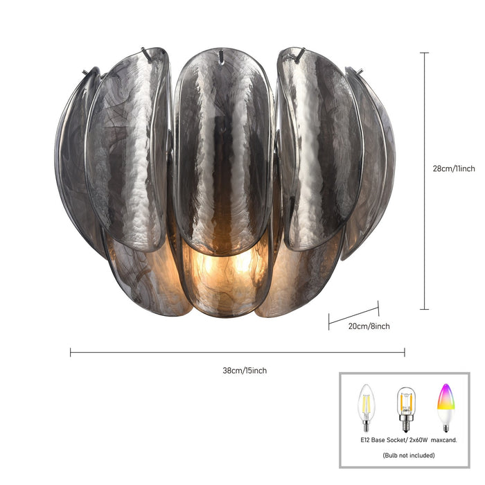 Arabela Lighting - 85515-2 - Two Light Wall Sconce - Chateau - Polished Chrome