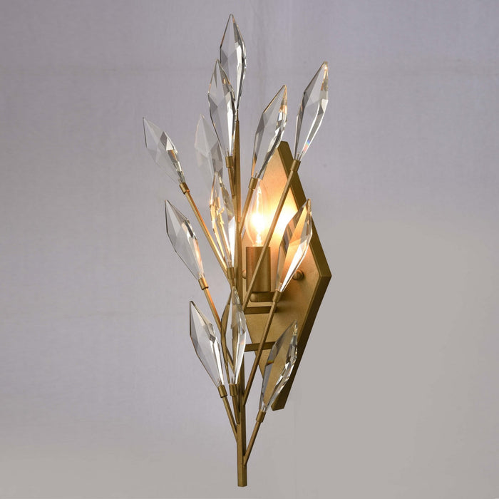 Arabela Lighting - 85423-1 - One Light Wall Sconce - Crystal Fusion - Peruvian Gold