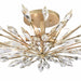 Arabela Lighting - 85425-5 - Five Light Semi Flush Mount - Crystal Fusion - Peruvian Gold